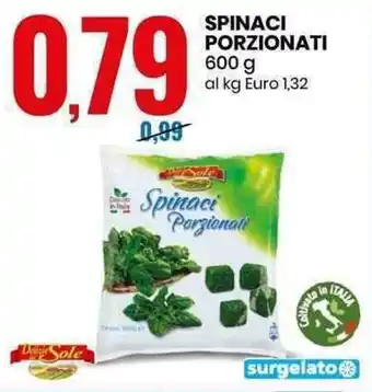 Eurospin Spinaci Porzionati 600g offerta