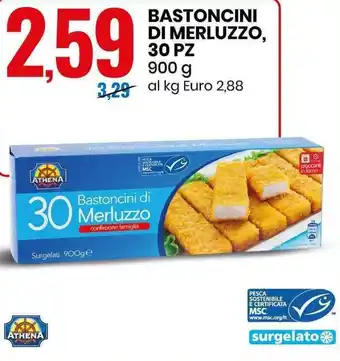 Eurospin Bastoncini di Merluzzo, 30pz 900g offerta