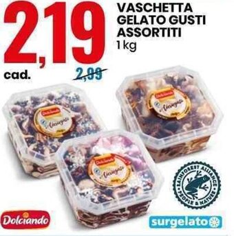 Eurospin Vaschetta Gelato Gusti Assortiti 1kg offerta