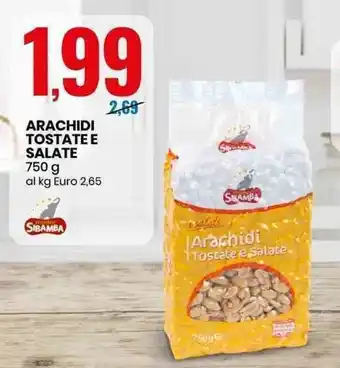Eurospin Arachidi Tostate e Salate 750g offerta