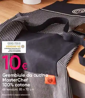 Pepco Grembiule da cucina MasterChef 100% cotone dimensioni: 85 x 70 cm offerta
