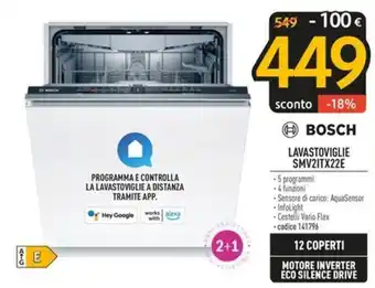 FreeShop BOSCH LAVASTOVIGLIE SMV2ITX22E offerta