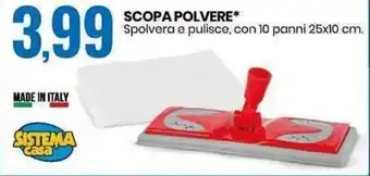 Eurospin Scopa Polvere 25x10cm offerta