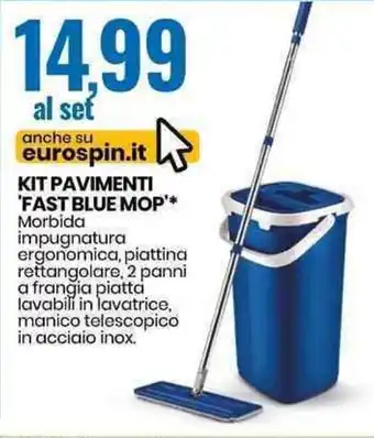 Eurospin Kit Pavimenti 'Fast Blue Mop' offerta