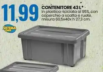 Eurospin Contenitore 43l offerta