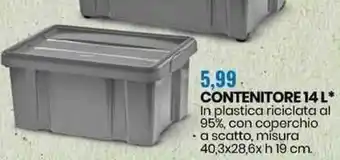 Eurospin Contenitore 14l offerta