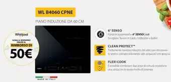 Whirlpool PIANO INDUZIONE DA 60 CM