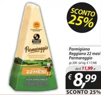 Parmigiano Reggiano 22 mesi Parmareggio gr.500