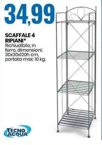 Eurospin Scaffale 4 Ripiani offerta