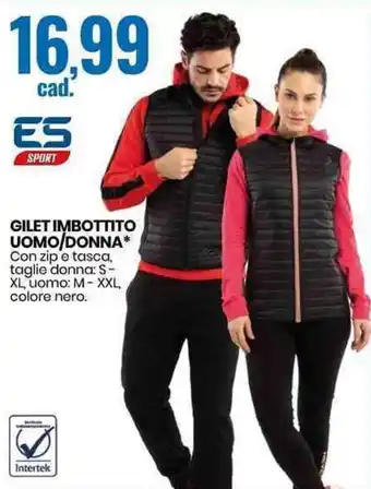 Eurospin Gilet Imbottito Uomo/Donna offerta