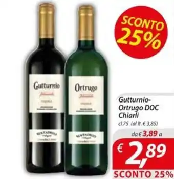 DiMeglio Gutturnio- Ortrugo DOC Chiarli cl.75 offerta
