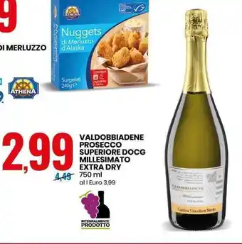Valdobbiadene Prosecco Superiore DOCG Millesimato Extra Dry 750ml