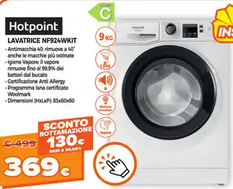 Hotpoint Lavatrice NF924WKIT