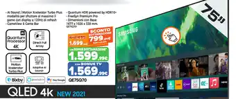 Expert Di Lella Samsung TV QLED 75" QE75Q70 offerta
