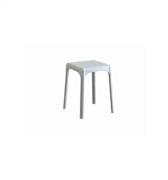 Eurobrico Sgabello da bagno quadrato, bianco offerta