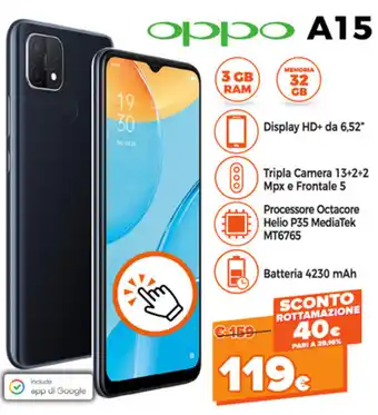 Expert Di Lella Oppo A15 offerta