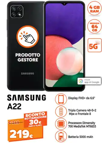 Expert Di Lella Samsung A22 offerta
