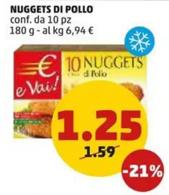 PENNY NUGGETS DI POLLO conf. da 10 pz 180 g offerta