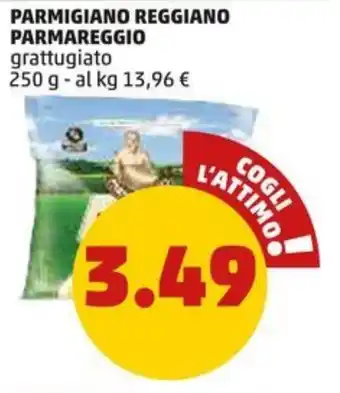 PENNY PARMIGIANO REGGIANO PARMAREGGIO grattugiato 250 g offerta