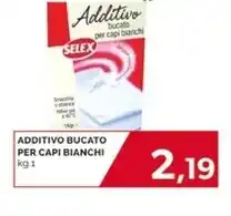 Mercatò Selex additivo bucato per capi bianchi offerta