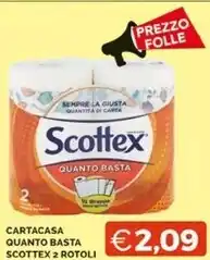 Scottex cartacasa quanto basta 2 rotoli