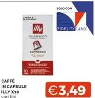 Mercatò Illy caffè in capsule x10 offerta