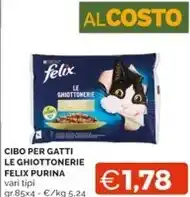 Mercatò Purina cibo per gatti le ghiottonerie felix offerta