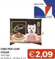 Mercatò Cesar cibo per cani offerta
