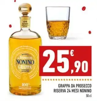 Nonino - grappa da prosecco riserva 24 mesi