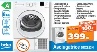 Expert Di Lella Beko Asciugatrice DRX823N offerta
