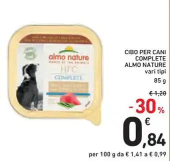 Spazio Conad Almo nature - cibo per cani complete 85 g offerta