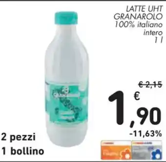 Spazio Conad Granarolo - latte uht intero 1 l offerta