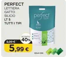 Arcaplanet Perfect - lettiera gatto silicio lt.5 tutti i tipi offerta