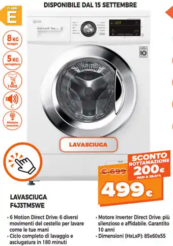 Expert Di Lella LG Lavasciuga F4J3TM5WE offerta