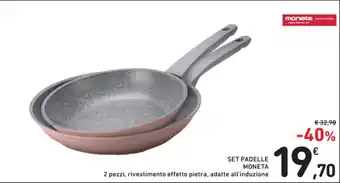 SET PADELLE MONETA