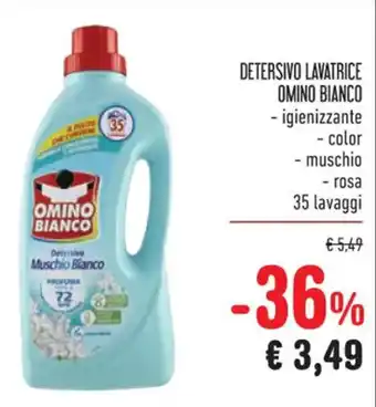 Spazio Conad DETERSIVO LAVATRICE OMINO BIANCO - igienizzante 35 lavaggi offerta