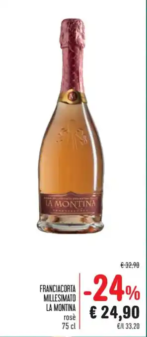 Spazio Conad FRANCIACORTA MILLESIMATO LA MONTINA 75 cl offerta