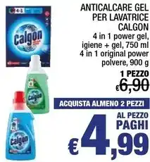 Calgon anticalcare gel per lavatrice