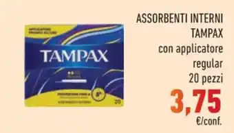 Spazio Conad ASSORBENTI INTERNI TAMPAX offerta