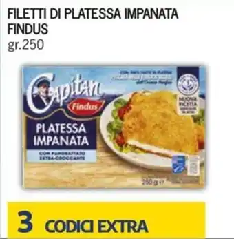 DiMeglio FILETTI DI PLATESSA IMPANATA FINDUS gr.250 offerta
