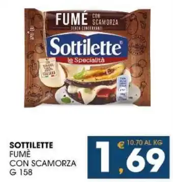 SeBón Supermercati SOTTILETTE FUMÈ CON SCAMORZA g 158 offerta