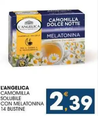 L'ANGELICA CAMOMILLA SOLUBILE CON MELATONINA 14 BUSTINE