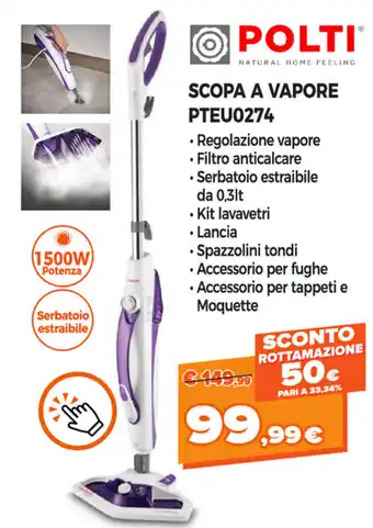 Polti Scopa A Vapore PTEU0274
