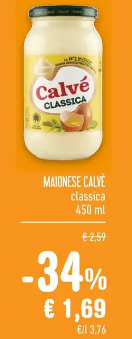 Spazio Conad MAIONESE CALVE classica 450 ml offerta