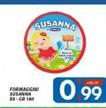 Vivo Supermercati Sottilette Susanna Formaggini 140 G offerta