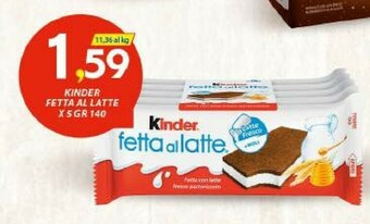 Vivo Supermercati Ferrero Kinder Fetta Al Latte offerta