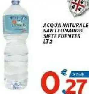 Vivo Supermercati Siete Fuentes Fonti Di San Leonardo - Acqua Minerale Naturale offerta