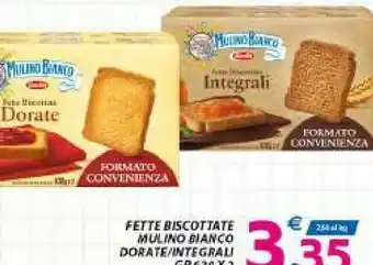 Mulino Bianco Fette Biscottate Le Integrali
