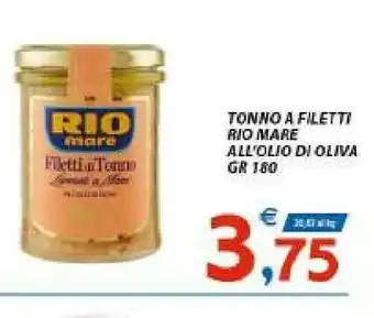 Vivo Supermercati Rio Mare Filetti Di Tonno All'Olio Di Oliva I Lavorati A Mano 180 G(ml) offerta