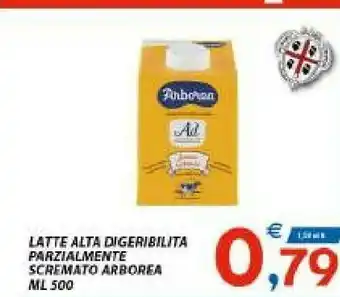 Vivo Supermercati Arborea Latte Alta Digeribilità Parzialmente Scremato 500 G(ml) offerta